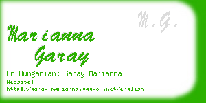 marianna garay business card